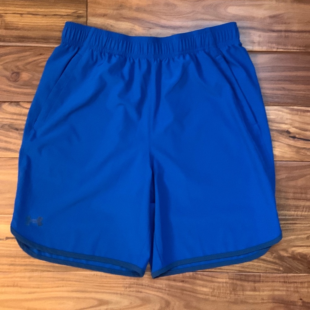 Under Armour Blue Mens Athletic Shirts Blue L Large EUC